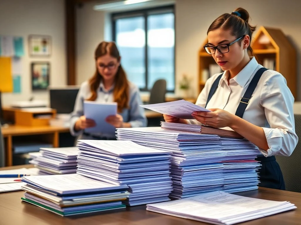 Managed service team processing worksheets